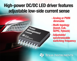 TI's TPS92690 high-power LED driver supports multiple topologies TI's TPS92690